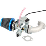 26mm VM22 Carburetor Carb + 38mm Blue Air Filter Cleaner + Manifold Intake Pipe + Gasket Fit For Chinese 125/140cc Pit Dirt Bike