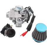 Carburetor for GY6 125cc 150cc 52QMJ 157QMI with Air Filter Intake Manifold 4 Stroke Electric Choke Motorcycle Scooter Carb