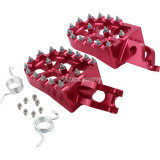 Foot Pegs Rest Pedal Footpegs For CR 125 250 02-07 CRF150R 07-20 CRF250R 04-20 CRF250X 04-17 CRF250RX 19-20 CRF450R 02-20 CRF450RX CRF450X CRF450L CRF250L 250M CRF250 RALLY CRF1000L - RED