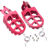 Foot Pegs Rest Pedal Footpegs For CR 125 250 02-07 CRF150R 07-20 CRF250R 04-20 CRF250X 04-17 CRF250RX 19-20 CRF450R 02-20 CRF450RX CRF450X CRF450L CRF250L 250M CRF250 RALLY CRF1000L - RED