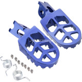 Foot Pegs Rest Pedal Footpegs CNC For CR 125 250 02-07 CRF150R 07-20 CRF250R 04-20 CRF250X 04-17 CRF250RX 19-20 CRF450R 02-20 CRF450RX CRF450X CRF450L CRF250L 250M CRF250 RALLY CRF1000L - BLUE