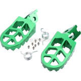 Foot Pegs Rest Pedal Footpegs CNC For CR 125 250 02-07 CRF150R 07-20 CRF250R 04-20 CRF250X 04-17 CRF250RX 19-20 CRF450R 02-20 CRF450RX CRF450X CRF450L CRF250L 250M CRF250 RALLY CRF1000L - Green