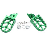 Foot Pegs Rest Pedal Footpegs CNC For CR 125 250 02-07 CRF150R 07-20 CRF250R 04-20 CRF250X 04-17 CRF250RX 19-20 CRF450R 02-20 CRF450RX CRF450X CRF450L CRF250L 250M CRF250 RALLY CRF1000L - Green