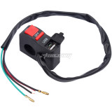 12v 7/8in Universal Motorcycle Handlebar On Off Push Button Switch With USB Charger Headlight Control Switch for Motorcycle ATV Scooter or Snowmobile