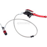22mm (7/8in ) Red 900mm Line Hydraulic Clutch Handle Lever Master Cylinder For 125-250CC Pit Dirt Bike ATV Motocross Motorcycle NEW