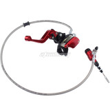 22mm (7/8in ) Red 900mm Line Hydraulic Clutch Handle Lever Master Cylinder For 125-250CC Pit Dirt Bike ATV Motocross Motorcycle NEW
