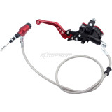 22mm (7/8in ) Red 900mm Line Hydraulic Clutch Handle Lever Master Cylinder For 125-250CC Pit Dirt Bike ATV Motocross Motorcycle NEW