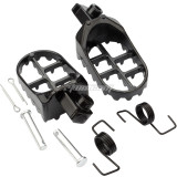 Black Wide Foot Pegs Footrests For Yamaha PW50 PW80 TW200 Honda XR/CRF50-110CC Pit Dirt Bike Motorcycle Parts
