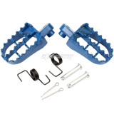 Universal Foot Pegs Footrests For Yamaha PW50 PW80 TW200 Honda XR/CRF 50-110CC Pit Dirt Bike Motorcycle Parts - Blue