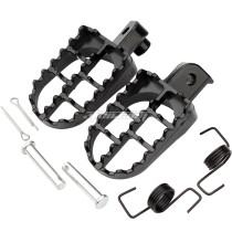 Black Wide Foot Pegs Footrests For Yamaha PW50 PW80 TW200 Honda XR/CRF50-110CC Pit Dirt Bike Motorcycle Parts