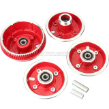 200x50 200*50 Front & Rear Wheel Rim Aluminium Belt Gear Wheel Hub For Gas Scooter Electric Scooter Vehicle Dune Buggy