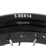 12/15mm Hole Hub 3.00 x 14 Inch Aluminum Alloy Rear Wheel Rim For Dirt Pit Bike CRF70 XR70 BBR TTR Motorcycle