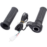 12/24/36/48V Twist Throttle Ebike Throttle Grips Left and Right Electric Scooter Speed Control Throttle With 3 Pin Waterproof Female Plug Connector