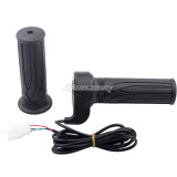 12/24/36/48V Twist Throttle Ebike Throttle Grips Left and Right Electric Scooter Speed Control Throttle With 3 Pin Waterproof Female Plug Connector