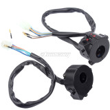 Motorcycle Horn/Steering/Ignition/Headlight Switch Left Right Moto Handlebar Start Switch Assembly Black Metal Fit For ZJ125 CG125 125cc ATV Pit Dirt Bike