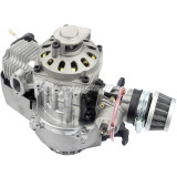 NEW 49cc 2 Stroke Engine Motor Carb Air Filter Pocket Carburetor For Mini Dirt Bike ATV Quad Moto - Silver