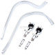 Aluminum Brush Bar Hand Guards Handguard For 1 1/8 inch OR 7/8 inch handlebar YAMAHA SUZUKI KAWASAKI Dirt Pit Bike (Silver)