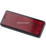 M5x0.8 Red Rectangle Universal Screw Mount Reflective Warning Reflector for Motorcycle Pit Bike ATV GY6 Scooter 56mm Length