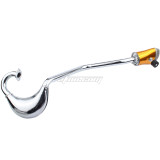 Chrome Exhaust Pipe Muffler with Expansion Chamber For 47cc 49cc 2 Stroke Engine Pit Dirt Bike Parts