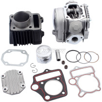 Performance Cylinder Head Piston Cylinder Rebuild Repair Kit for Honda ATC70 C70 CT70 TRX70 90 CRF70 XR70 S65 70CC CL70 XL70 SL70 Roketa Kazuma 70cc ATV Pit Dirt Bike Go Kart