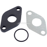 Carburettor Inlet Manifold & Gasket Rubber Seal For GY6 50cc Verucci Qingqi QM50QT-6V Scooter 139QMB Motors Moped