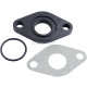 Carburettor Inlet Manifold & Gasket Rubber Seal For GY6 50cc Verucci Qingqi QM50QT-6V Scooter 139QMB Motors Moped