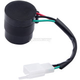 Signal Flasher 3 Pins Round Turn Signal Flasher Relay Blinker for GY6 50-250cc Scooters Moped ATV Pit Dirt Bike Motorcycles