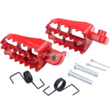 Universal Foot Pegs Footrests For Yamaha PW50 PW80 TW200 Honda XR/CRF 50-110CC Pit Dirt Bike Motorcycle Parts - Red