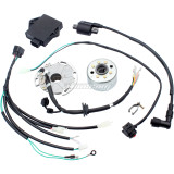 Magneto Stator Flywheel Rotor CDI Ignition Coil Wiring Kill Switch For LIFAN 125/140/150/160CC 4 Stroke Dirt Pit Bike ATV Scooter