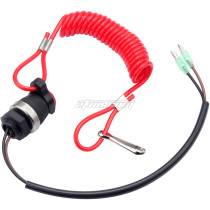 Boat Safety Outboard Engine Motor Kill Stop Switch & Safety Tether Lanyard For Marine Mercury Tohatsu