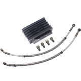 Oil Cooler Oil Radiator Kit Aluminum Alloy for LIFAN YX 110 125 140 160CC Pit Dirt Bike CRF XR Monkey Bike ATV Quad Motorcycle