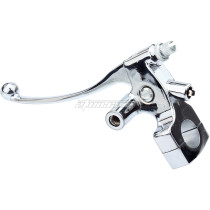 25mm 1 Inch Left Handle Clutch Lever With Mirror Thread for Honda CB400SF CB250 Harley Dyna Softail Glide Road Glide Street Glide Sportster