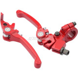 Red Folding 7/8in 22mm Clutch & Brake Lever For 50CC - 150CC CRF50 XR70 SSR BBR KLX TTR Pit Dirt Bike ATV 4 Wheel Motorcycle