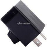 DC 12V 2 Pin Turn Signal Light Indicator Flasher Blinker Relay Beeper GY6 50-250cc Scooters Moped ATV Pit Dirt Bike Motorcycles