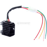 12v 4 Pins Voltage Regulator Rectifier With Cable Wire Harness Plug For CG125 CG150 CG200 CG250 GY6 50cc 125cc 150cc ATV Dirt Bike Go Kart 4 Wheel Moped Scooter