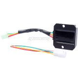 12v 4 Pins Voltage Regulator Rectifier With Cable Wire Harness Plug For CG125 CG150 CG200 CG250 GY6 50cc 125cc 150cc ATV Dirt Bike Go Kart 4 Wheel Moped Scooter