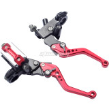 7/8 inch CNC Brake Clutch Master Cylinder Lever Set Reservoir For Pit Dirt Bike ATV Motorcycle Aprilia / BMW / Buell / Ducati / Honda / Suzuki / Triumph / Yamaha Universal - RED