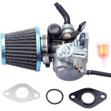 PZ19 Carburetor Hand Choke with Fuel Tap 35mm Air Filter Fuel Filter for Taotao 50cc 70cc 90cc 110cc 125cc Dirt Bike ATV Scooter Moped