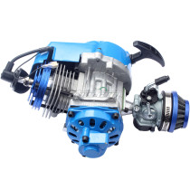 49cc Manual Racing Engine Motor Blue For Mini Pocket Mini Moto Motorbike Air Cooled ATV Dirt Bike Quad 7T 25H Chain