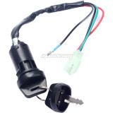 Ignition Waterproof Switch With Keys For 50cc-250cc Motorcycle ATV Pit Dirt Bike 4 Wheel Quad Universal 3+1 Plug