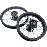 12/15mm Front 1.40-14 OR 1.6-17 Rear 1.85-12 OR 1.85-14 Alloy Wheel Rim Hub For 50-160CC CRF XKL BBR TTR XR Pit Dirt Bike - Black