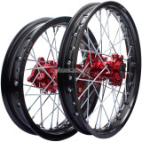 15mm Front 1.40-14 OR 1.6-17 Rear 1.85-12 OR 1.85-14 Alloy Wheel Rim With CNC Hub For 50-160CC CRF XKL BBR TTR XR Pit Dirt Bike - Black