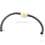 6mm Inline Gas Petrol Gasoline Liquid Fuel Oil Filter Pipe Hose Line With 4 Clips for Dirt Pit Bike ATV 4 Wheel Quad Scooter Moped Motorcycle Universal