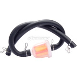 6mm Inline Gas Petrol Gasoline Liquid Fuel Oil Filter Pipe Hose Line With 4 Clips for Dirt Pit Bike ATV 4 Wheel Quad GY6 Scooter Moped Motorcycle Universal