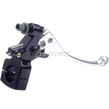 25mm 1 Inch Left Handle Clutch Lever With Mirror Thread for Honda CB400SF CB250 Harley Dyna Softail Glide Road Glide Street Glide Sportster Motorcycle