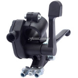 7/8inch 22mm Dual Brake Lever With Parking Thumb Control For 47cc 49cc Pocket Dirt Bike Gas Scooter ATV Quad Mini Moto