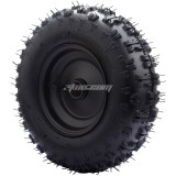 4.10-6 4.10/3.50-6 Tire and Inner Tube With Wheel Hub for Go Kart Chinese ATV Quad 4 Wheeler Mini Bike Motorcycel