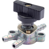 3 Way Gas Petcock Fuel Tank Shut Off Valve For E-ton Lightning 50 01 650331 ETon 40cc 50cc 90cc Polaris And Street Racing Motorcycles ATV Dirt Pit Moped Bike 1/4 inch (6mm)