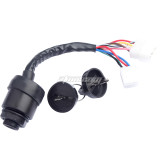 Ignition Switch with Keys J17-82508-20 J10-82508-20 Compatible with Yamaha Golf Cart G1 2-cycle Gas Models 1979-1989