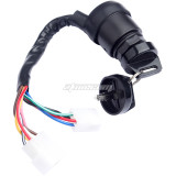 Ignition Switch with Keys J17-82508-20 J10-82508-20 Compatible with Yamaha Golf Cart G1 2-cycle Gas Models 1979-1989
